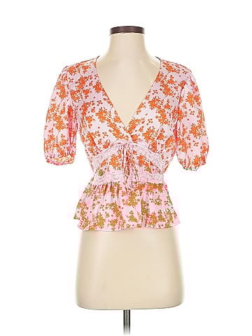 All in Favor Short Sleeve Blouse (view 1)