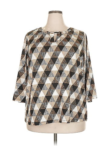 Notations 3/4 Sleeve Blouse (view 1)