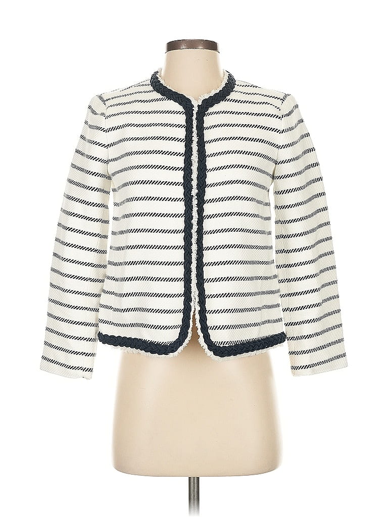 Pre-owned Ann Taylor Jacket In White