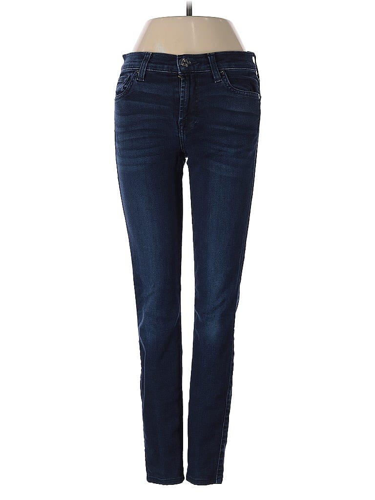 Pre-owned 7 For All Mankind Jeans In Blue