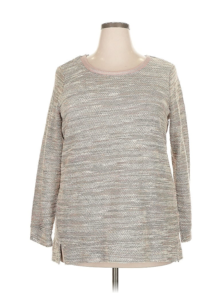 Pre-owned Dressbarn Sunday Pullover Sweater In Gray