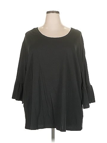 Roaman's 3/4 Sleeve Top (view 1)