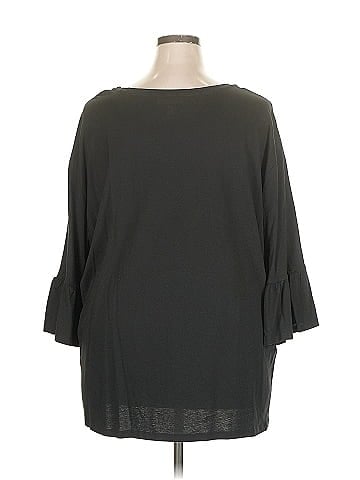 Roaman's 3/4 Sleeve Top (view 2)