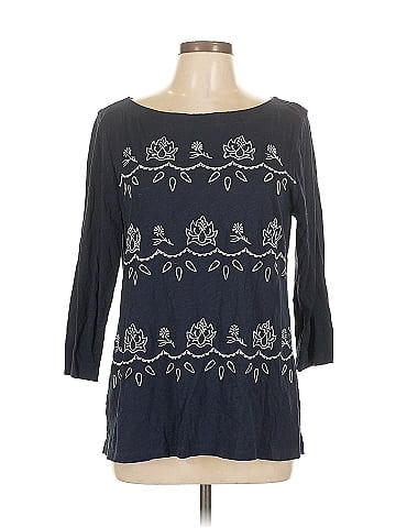 Ann Taylor LOFT 3/4 Sleeve T-Shirt (view 1)