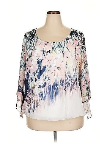 AB Studio 3/4 Sleeve Blouse (view 1)