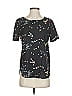 Equipment 100% Polyester Stars Black Short Sleeve Blouse Size XS - photo 1