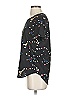 Equipment 100% Polyester Stars Black Short Sleeve Blouse Size XS - photo 5