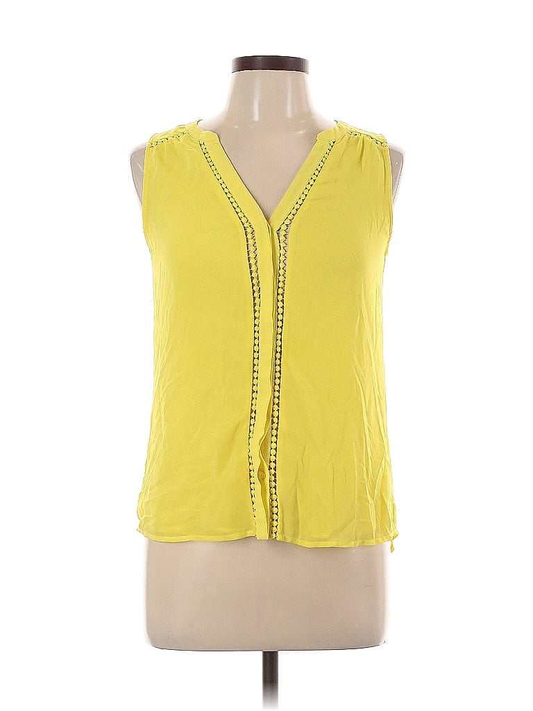 NAKED ZEBRA Pre-owned Sleeveless Blouse In Yellow