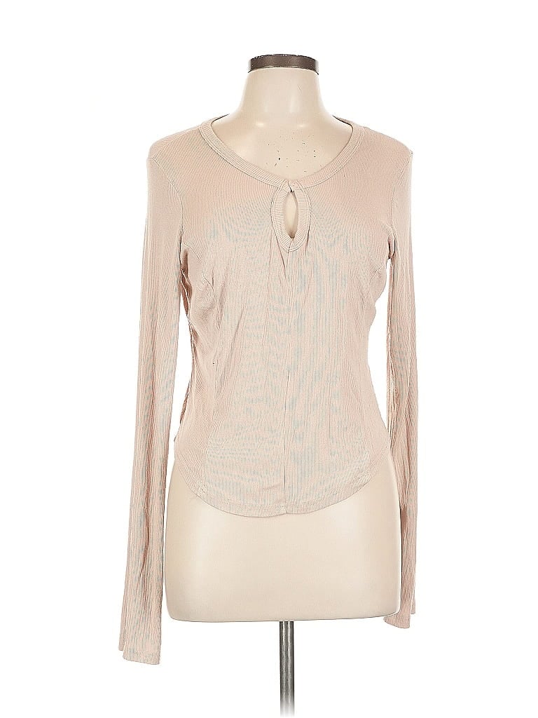 Pre-owned Fashion Nova Long Sleeve T-shirt In Brown