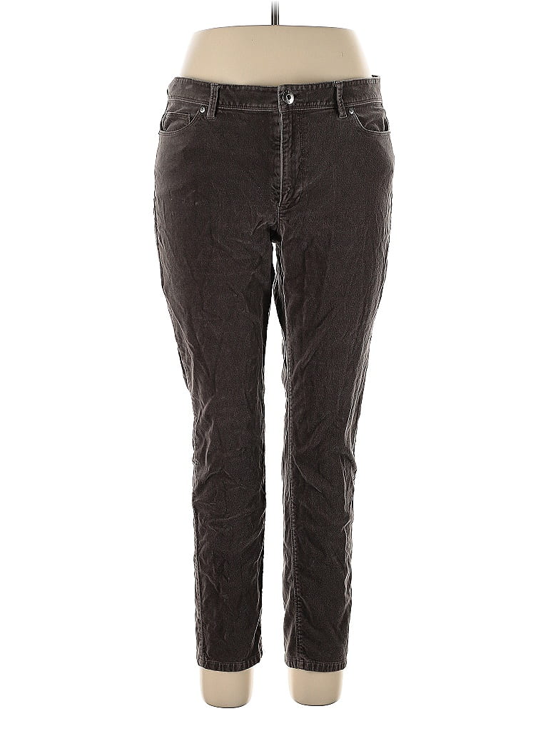 Pre-owned Jjill Casual Pants In Brown