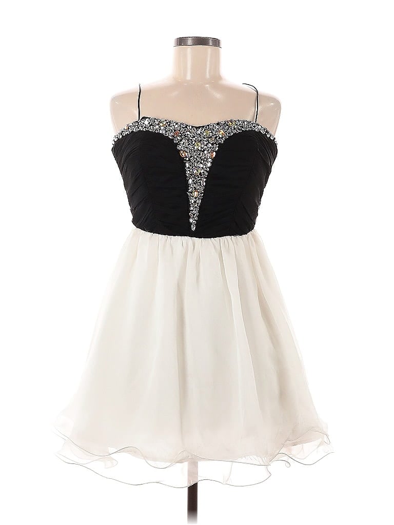 Pre-owned Lily Rose Cocktail Dress In White