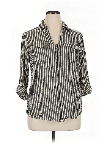 Anne Klein 3/4 Sleeve Button-Down Shirt (view 1)