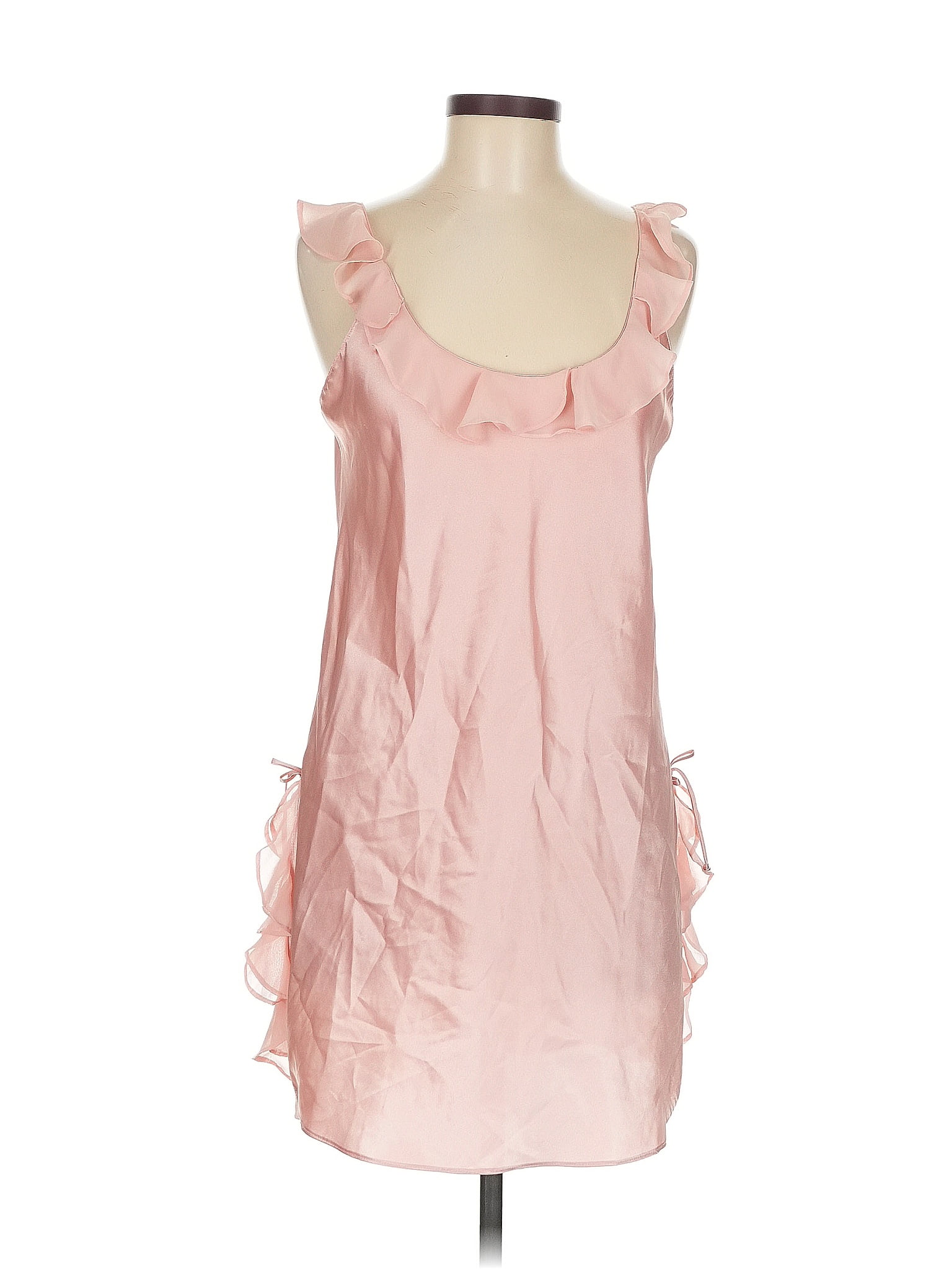 Oscar De La Renta Pink Label 100% Polyester Pink Cocktail Dress Size M