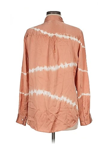 Equipment Long Sleeve Silk Top (view 2)