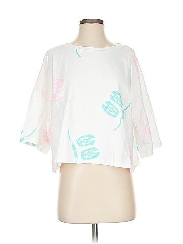 Peach Love Cream California 3/4 Sleeve Top (view 1)