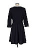 Daisy Fuentes Solid Black Blue Casual Dress Size L - photo 2