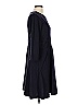 Daisy Fuentes Solid Black Blue Casual Dress Size L - photo 3