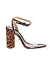 Schutz Animal Print Brown Heels Size 8 - photo 1