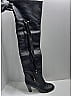 Chloé 100% Leather Black Leather Over the Knee Boots Size EU 37 1/2 - photo 10