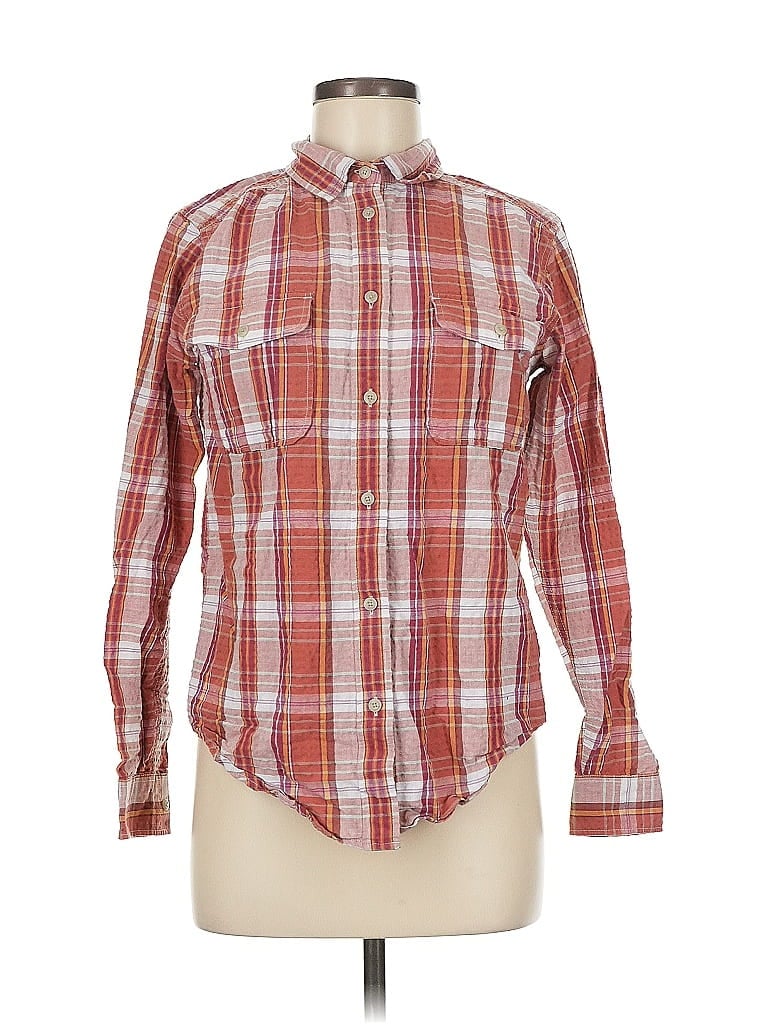 Filson Plaid Red Long Sleeve Button-Down Shirt Size M - photo 1