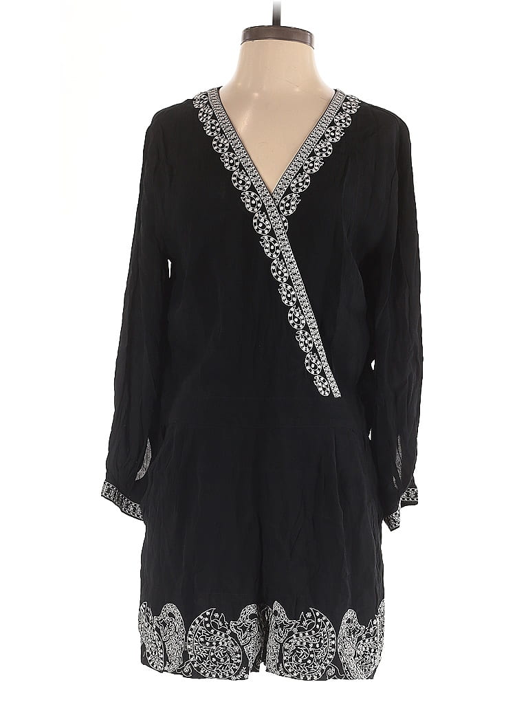 Pre-owned Ann Taylor Loft Romper In Black