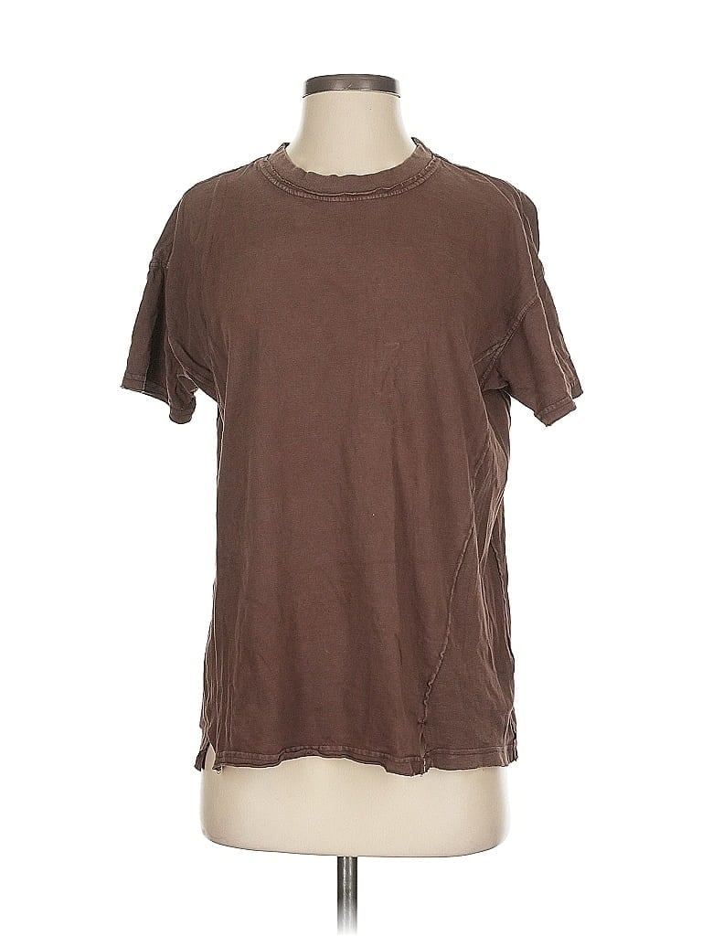 Pre-owned Aerie Short Sleeve T-shirt In Brown