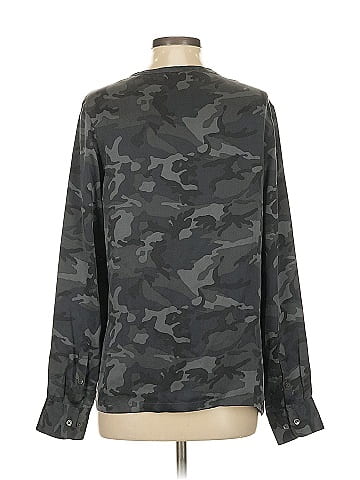 Equipment Long Sleeve Silk Top (view 2)