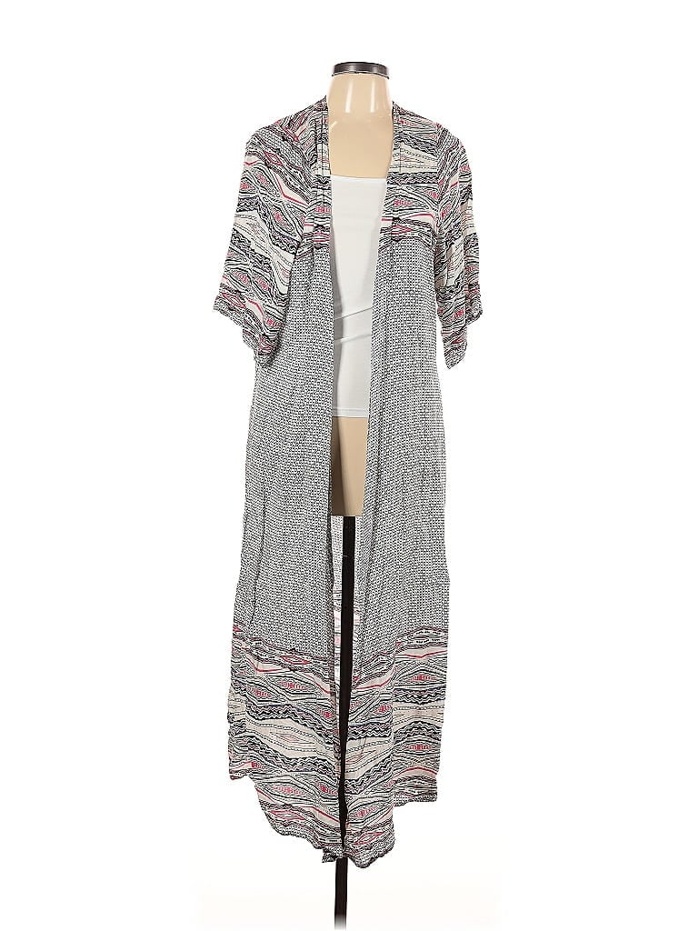 Pre-owned Entro Kimono In Gray