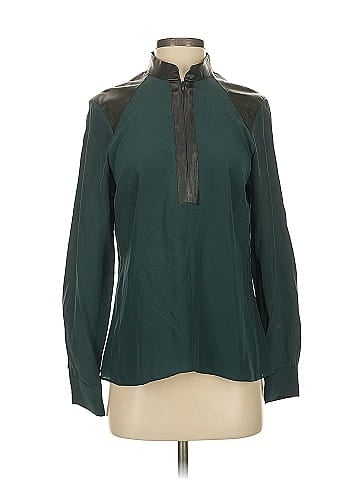 Parker Long Sleeve Silk Top (view 1)