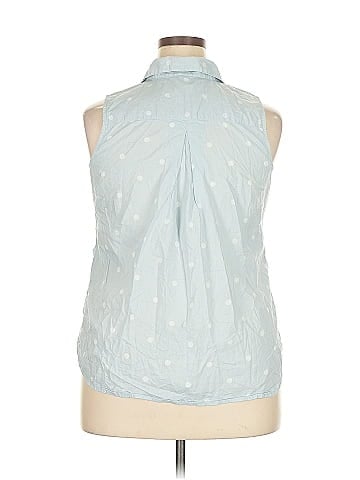 Faded Glory Sleeveless Button-Down Shirt (view 2)