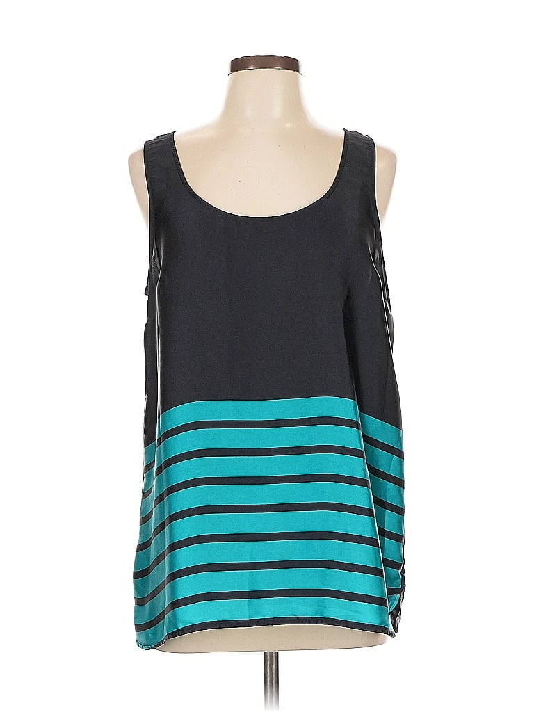 Click to view more detailed imagery on our partner's website Pre-owned Michael Michael Kors Sleeveless Top Teal Scoop Neck Tops In Blue