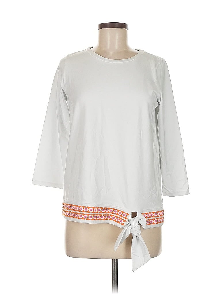 Pre-owned Assorted Brands 3/4 Sleeve Blouse In White