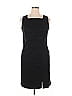 AB Studio Solid Black Cocktail Dress Size 14 - photo 1