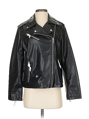Scoop Faux Leather Jacket (view 1)