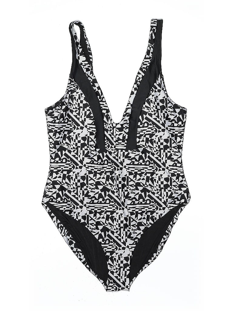Weatherproof One Piece Swimsuit In Black