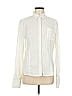Express Solid Ivory Long Sleeve Blouse Size 9 - 10 - photo 1
