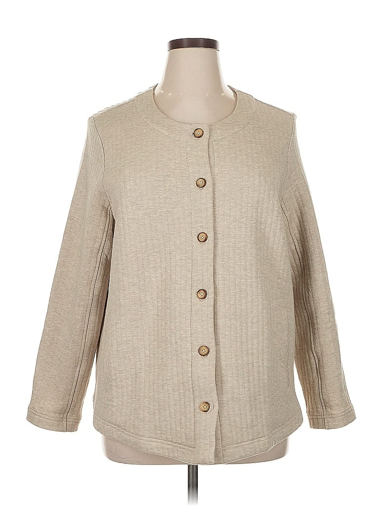 Purejill Tan Cardigan Size XL - photo 1