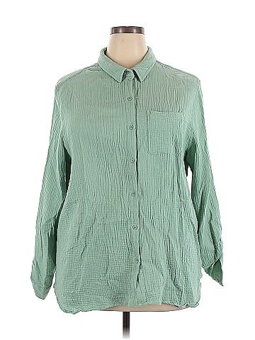 Anne Klein 3/4 Sleeve Button-Down Shirt (view 1)
