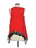 Express 100% Polyester Red Sleeveless Blouse Size XS - photo 2