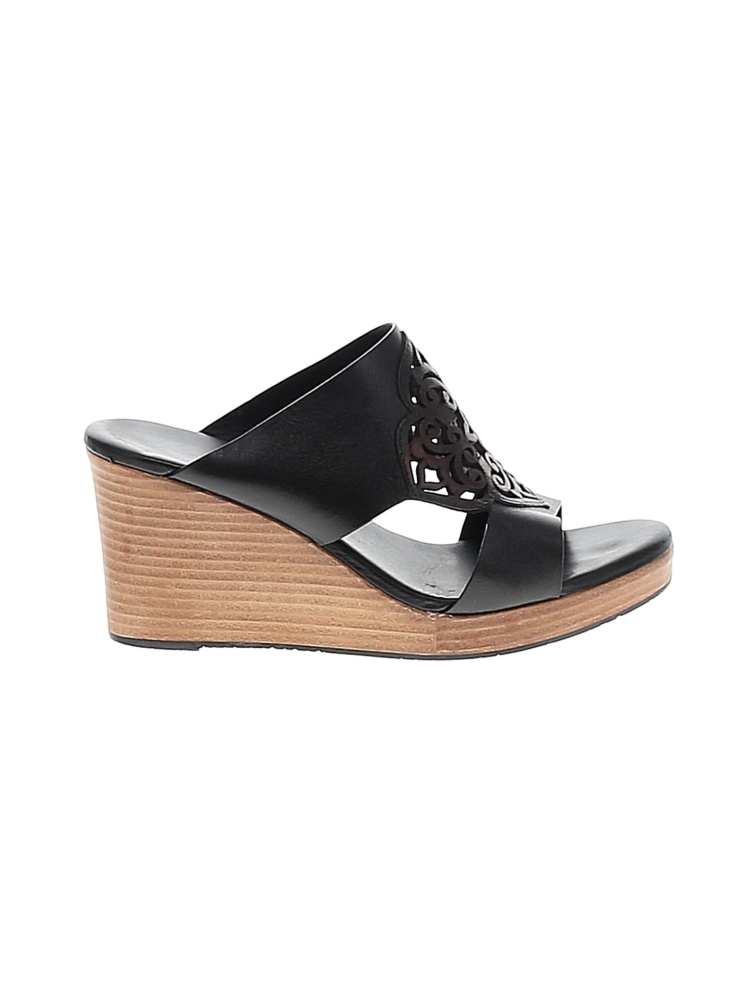 Brighton Black Wedges Size 7