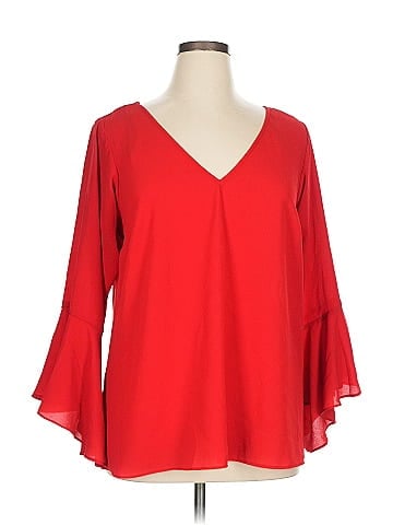 City Chic 3/4 Sleeve Blouse (view 1)
