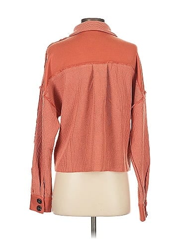Pink Lily Long Sleeve Button-Down Shirt (view 2)