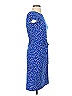 Leota Polka Dots Blue Casual Dress Size XS - photo 3