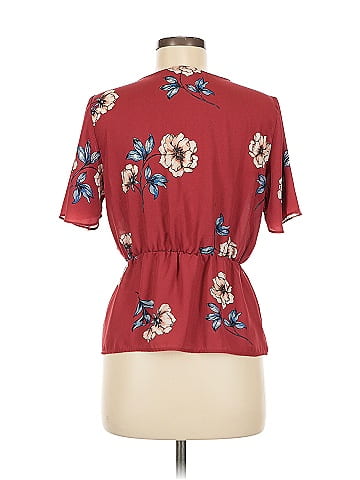 Pink Rose Short Sleeve Blouse (view 2)