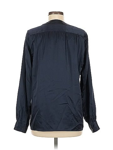 Nili Lotan Long Sleeve Silk Top (view 2)