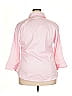 UNITI Pink 3/4 Sleeve Button-Down Shirt Size 2X - photo 2