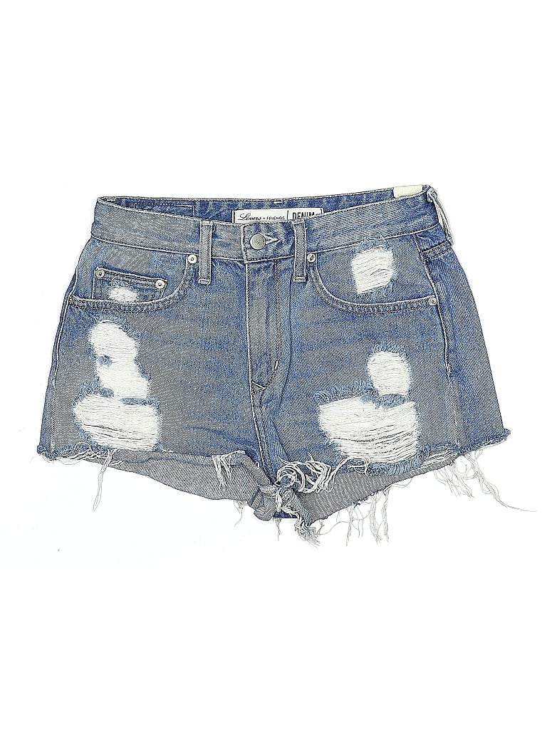 Pre-owned Lovers & Friends Denim Shorts In Blue