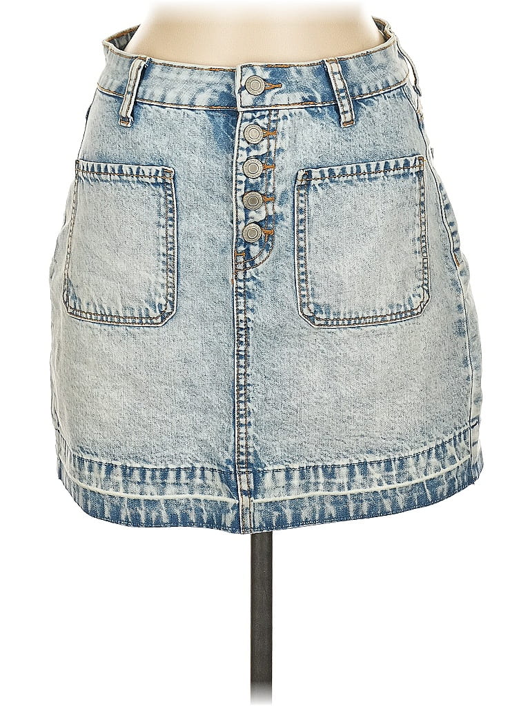 Pre-owned So Denim Skirt In Blue
