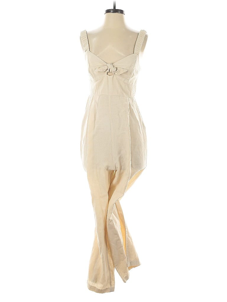 Pre-owned Zara Jumpsuit In White