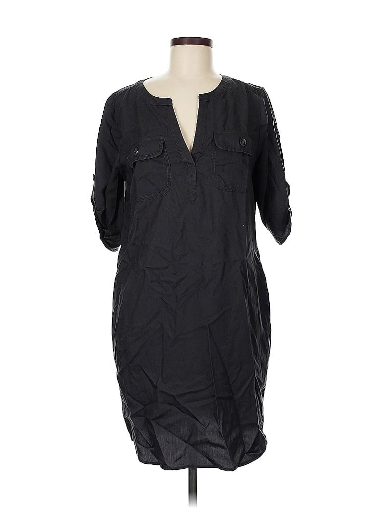 Pre-owned Ann Taylor Loft Outlet Casual Dress In Black